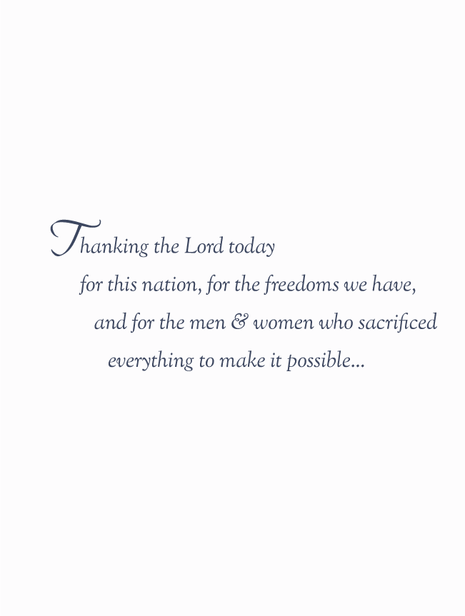 Statue of Liberty Patriotic Card envelope design