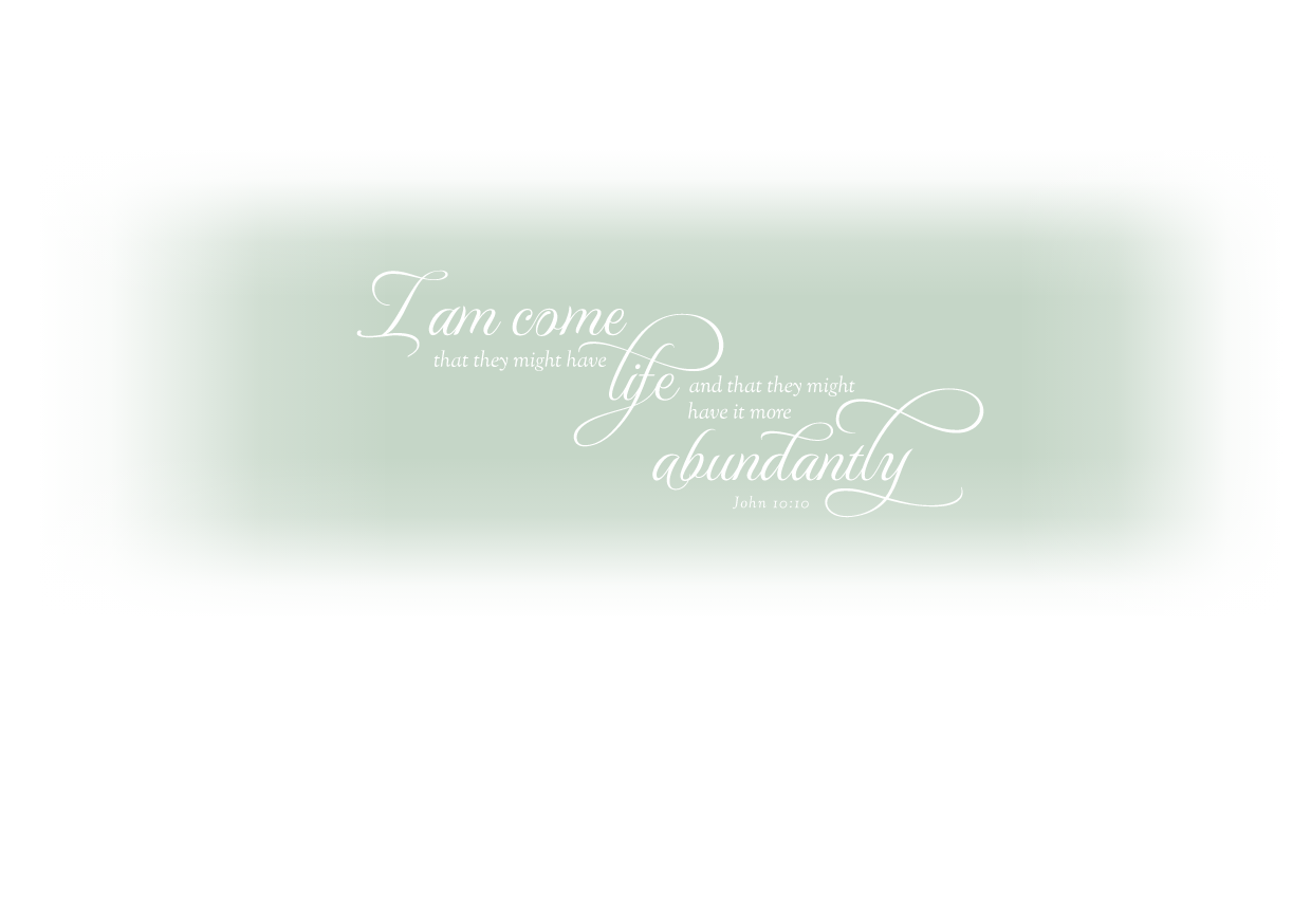 Abundant Life home printable envelope address template design