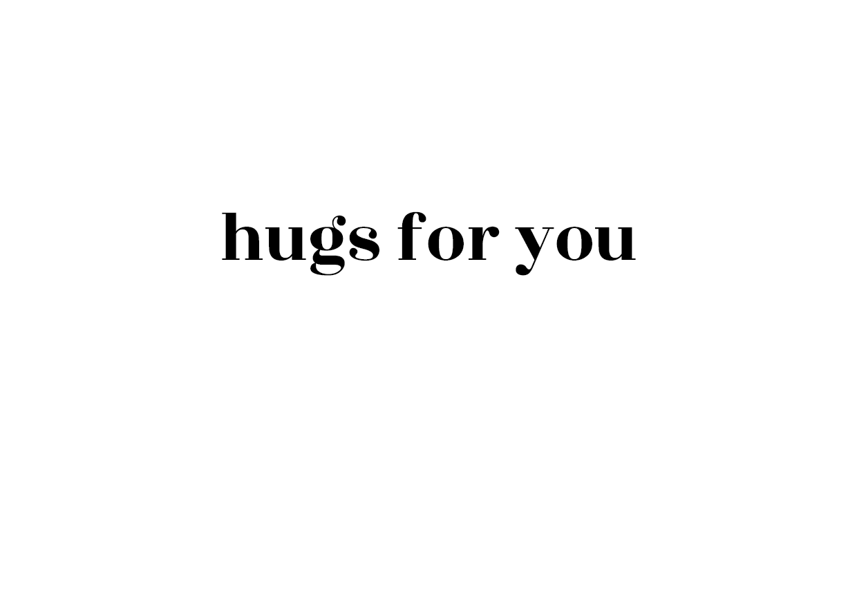 Hugs for You home printable envelope address template design